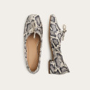 Pina Heels, off white python pattern OUTLET